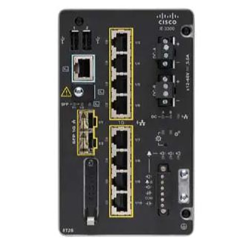 Cisco Catalyst IE-3300-8T2S-E network switch Managed L2 Gigabit Ethernet (10/100/1000) Black