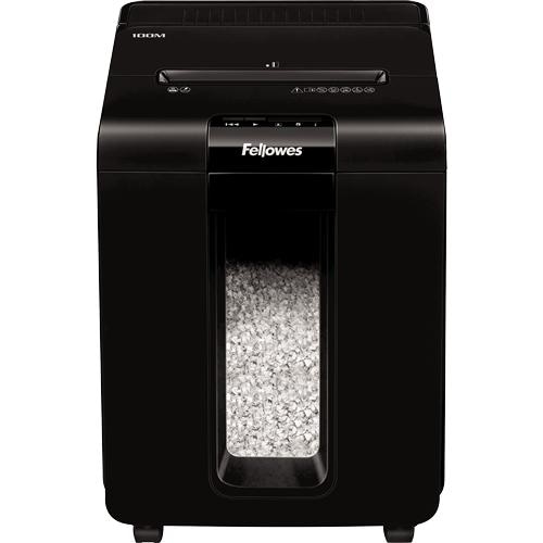 Fellowes AutoMax 100M paper shredder Micro-cut shredding 22 cm Black