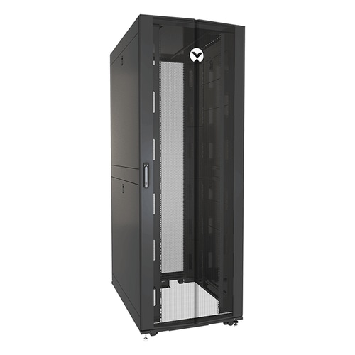Vertiv VR3307SP rack cabinet 48U Freestanding rack Black, Transparent