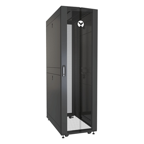 Vertiv VR3100SP rack cabinet 42U Freestanding rack Black, Transparent