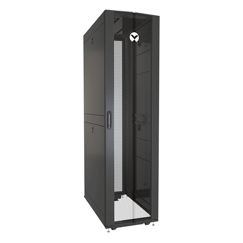 Vertiv VR3157SP rack cabinet 48U Freestanding rack Black, Transparent