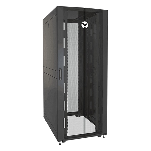 Vertiv VR3350SP rack cabinet 42U Freestanding rack Black, Transparent