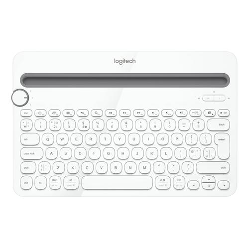 Logitech K480 Grey, White Bluetooth AZERTY French