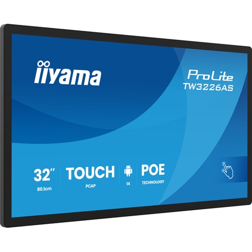 iiyama 31.5 PCAP 10pt touchscreen PC with Android, PoE technology and iiSignage