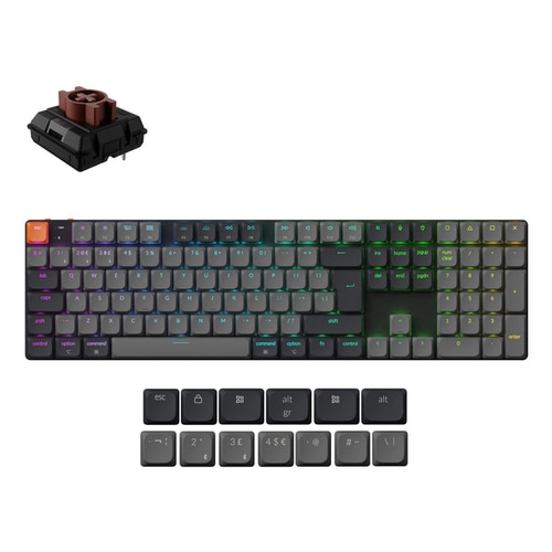Keychron K5 Version 2 keyboard Universal USB + Bluetooth QZERTY UK English Black