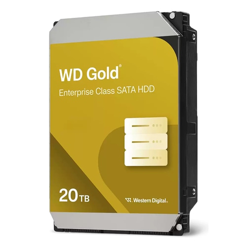 Western Digital Gold WD203KRYZ internal hard drive 20 TB 7200 RPM 512 MB 3.5 Serial ATA
