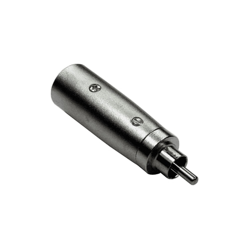 Cables Direct 3XLR-MMRCA cable gender changer RCA XLR Metallic