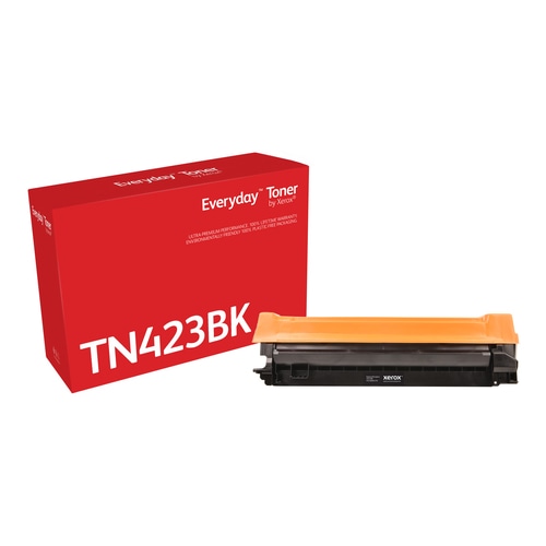 Everyday  Black Toner by Xerox compatible with Brother TN-423BK, High capacity