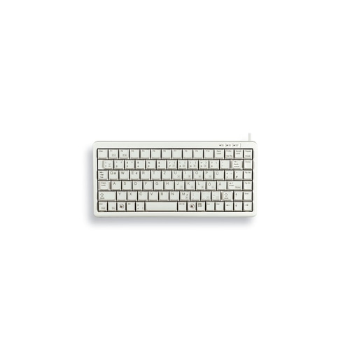 CHERRY G84-4100 COMPACT KEYBOARD Corded, USB/PS2, Light Grey, (QWERTY - UK)