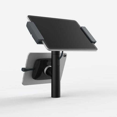 Bouncepad Clip Twin | Compatible with All USB-C Tablets | Black