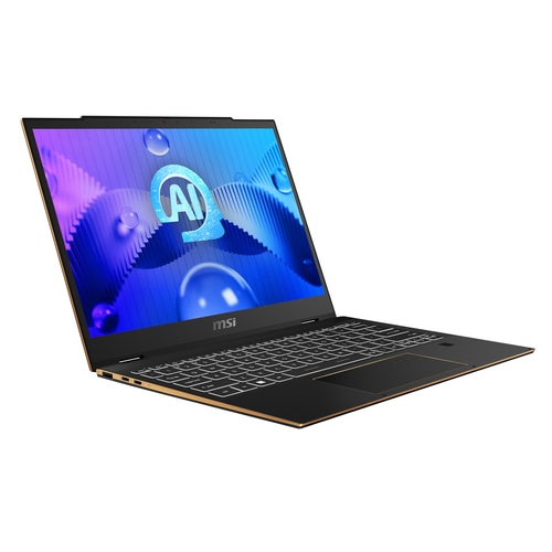MSI Summit E13 AI Evo A1MTG Hybrid (2-in-1) 33.8 cm (13.3) Touchscreen Full HD+ Intel Core Ultra 7 155H 32 GB LPDDR5-SDRAM 1 TB SSD Wi-Fi 7 (802.11be) Windows 11 Pro Black