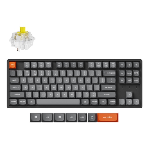 Keychron K8 Max keyboard Universal USB + RF Wireless + Bluetooth QWERTY UK English Black