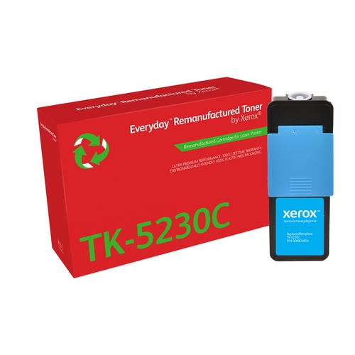 Everyday Remanufactured Everyday Cyan Remanufactured Toner by Xerox compatible with Kyocera TK-5230C, Standard capacity