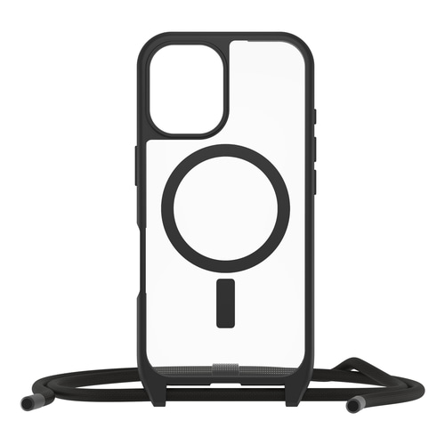 OtterBox React Necklace Series for MagSafe for iPhone 16, Black Crystal