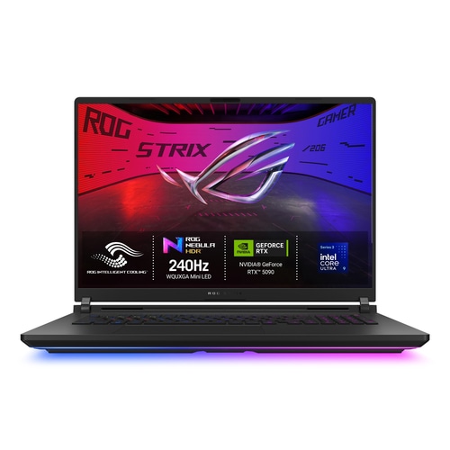 ASUS ROG Strix SCAR 18 G835LXG-TQ391W Intel Core Ultra 9 290HX Plus Laptop 45.7 cm (18) WQUXGA 64 GB DDR5-SDRAM 2 TB SSD NVIDIA GeForce RTX 5090 Wi-Fi 7 (802.11be) Windows 11 Home Black