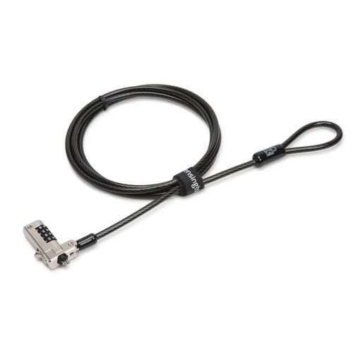 Kensington Slim N17 Combination Laptop Lock for Wedge-Shaped Slots