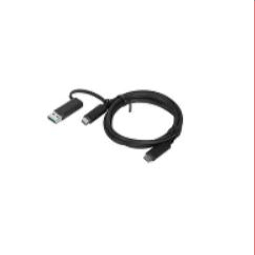 Lenovo 4X90U90618 USB cable 1 m USB 3.2 Gen 1 (3.1 Gen 1) USB A/USB C USB C Black