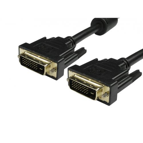 Cables Direct 99DVDUAL-210 DVI cable 10 m DVI-D Black