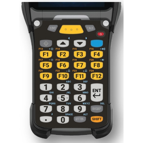 Zebra KYPD-MC9334FNR-01 mobile device keyboard Black, Grey, Yellow Alphanumeric English