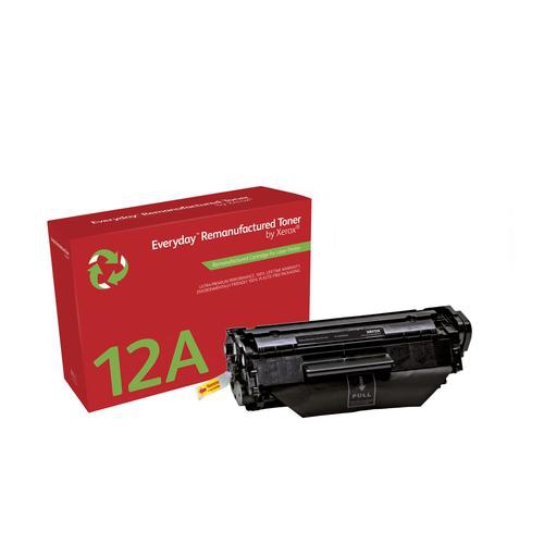 Everyday Remanufactured Toner replaces HP 12A (Q2612A), Standard Capacity