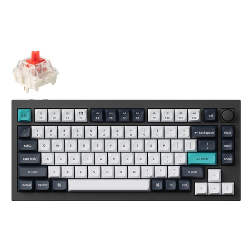 Keychron Q1 Max keyboard Universal USB + RF Wireless + Bluetooth QWERTY UK English Black