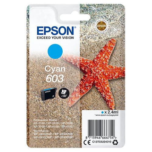Epson C13T03U24010 ink cartridge 1 pc(s) Original Standard Yield Cyan