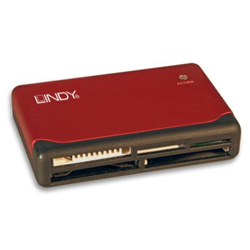 Lindy 42741 card reader USB 2.0 Red