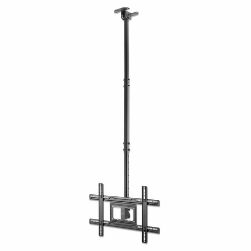 Manhattan TV & Monitor Mount - Ceiling, Screen Sizes: 37-65, Height: 70-157 cm, Black, VESA 200x200 to 600x400mm, Max 50kg, LFD, Lifetime Warranty