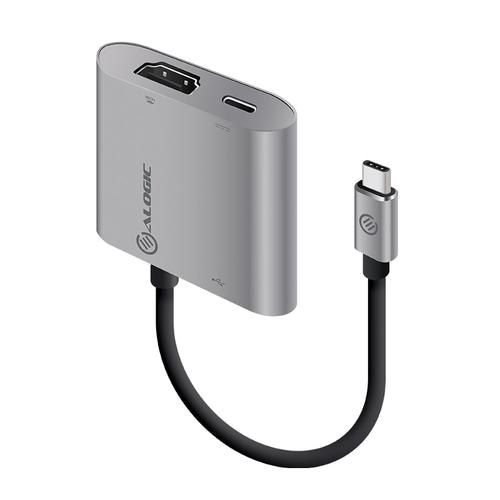 ALOGIC USB-C MultiPort Adapter with HDMI 4K/USB 3.0/USB-C with Power Delivery (60W) - VROVA Plus Series - Space Grey