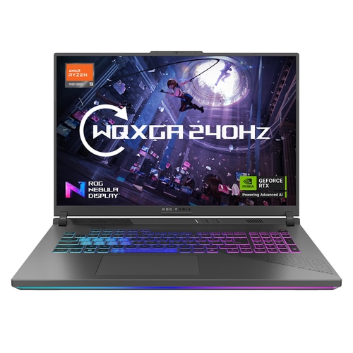 ASUS ROG Strix G18 G814PP-S9018W AMD Ryzen 9 7940HX Laptop 45.7 cm (18) WQXGA 32 GB DDR5-SDRAM 1 TB SSD NVIDIA GeForce RTX 5070 Wi-Fi 6E (802.11ax) Windows 11 Home Black, Grey