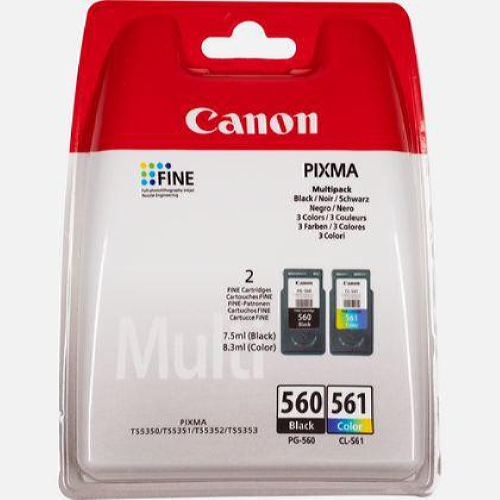 Canon PG-560 / CL-561 ink cartridge 2 pc(s) Original Standard Yield Black, Cyan, Magenta, Yellow