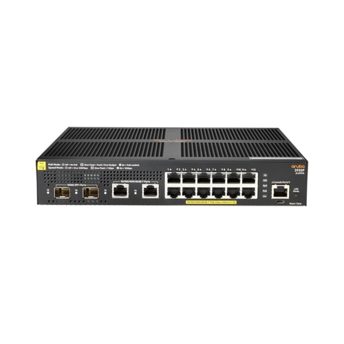 Aruba 2930F 12G PoE+ 2G/2SFP+ Managed L3 Gigabit Ethernet (10/100/1000) Power over Ethernet (PoE) 1U Black