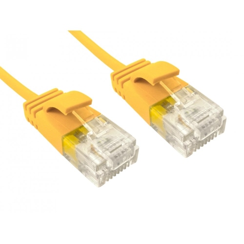 Cables Direct ERSLIM-1015HY networking cable Yellow 1.5 m Cat6 U/UTP (UTP)