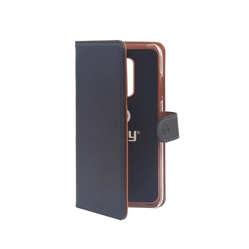 Celly Wally mobile phone case 14.7 cm (5.8) Folio Black, Brown
