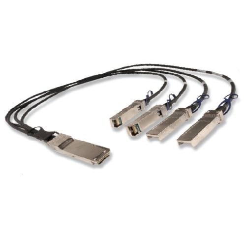 DELL 470-ABXO fibre optic cable 2 m QSFP+ 4x SFP+ Black