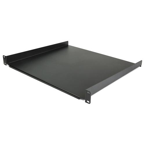 StarTech.com 1U Server Rack Shelf - Universal Rack Mount Cantilever Shelf for 19 Network Equipment Rack & Cabinet - Heavy Duty Steel  Weight Capacity 44lb/20kg - 16 Deep Tray, Black