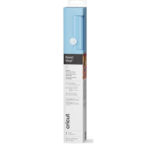 Cricut Smart Vinyl Permanent Light Blue Matte