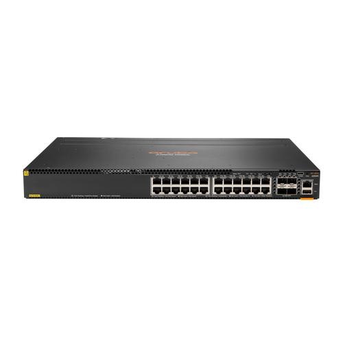 Hewlett Packard Enterprise Aruba 6300M 24-port 1GbE Class 4 PoE & 4-port SFP56 Managed L3 Gigabit Ethernet (10/100/1000) Power over Ethernet (PoE) 1U