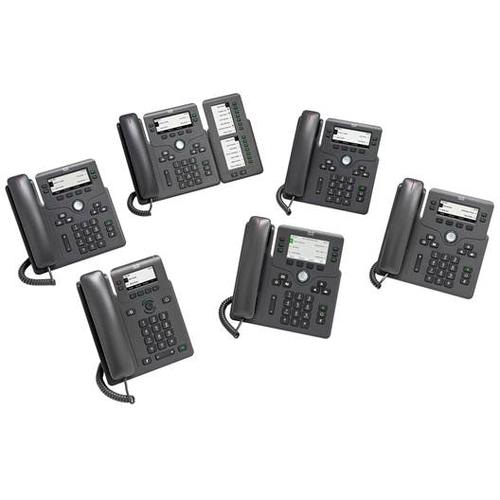 Cisco 6861 IP phone Black 4 lines LCD Wi-Fi