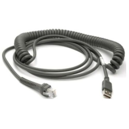 Zebra CBA-U29-C15ZBR USB cable 4.57 m USB 2.0 USB A Black