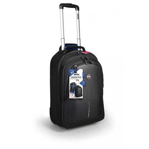 Port Designs CHICAGO EVO notebook case 39.6 cm (15.6) Trolley case Black