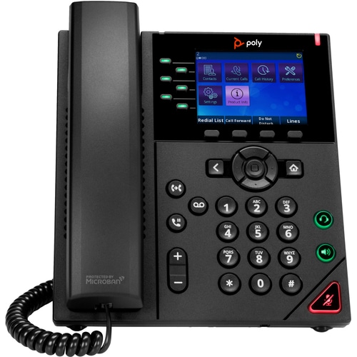 POLY OBi VVX 350 6-Line IP Phone and PoE-enabled with Power Supply