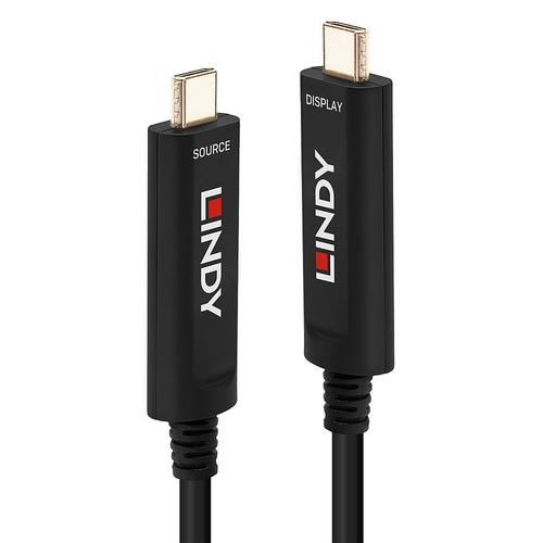 Lindy 30m Fibre Optic Hybrid USB Type C Cable