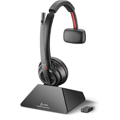 POLY Savi 8210 UC Headset Wireless Handheld Office/Call center Bluetooth Black