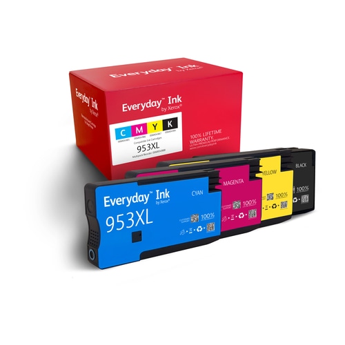 Everyday Multipack Ink by Xerox compatible with HP HP953XL (HP953XL MULTIPACK), High capacity