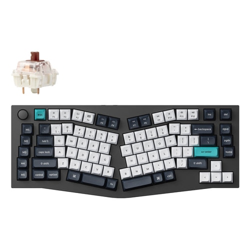 Keychron Q10 Max keyboard Universal USB + RF Wireless + Bluetooth QWERTY UK English Grey