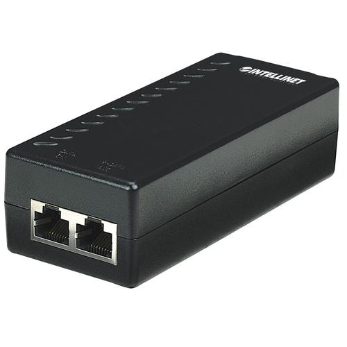 Intellinet Power over Ethernet (PoE) Injector, 1 Port, 48 V DC, IEEE 802.3af Compliant (UK 3-pin plug)