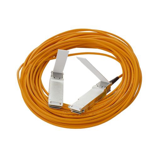 HP 100GB QSFP28 TO QSFP28 15M AOC fibre optic cable Orange