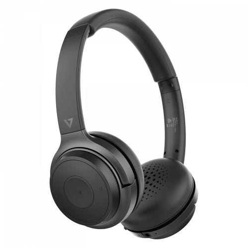 V7 HB600S headphones/headset Wireless Head-band Calls/Music USB Type-C Bluetooth Charging stand Black