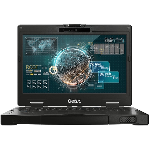 Getac S410 Laptop 35.6 cm (14) Touchscreen HD Intel Core i5 i5-8265U 8 GB DDR4-SDRAM 256 GB SSD Wi-Fi 5 (802.11ac) Windows 10 Pro Black